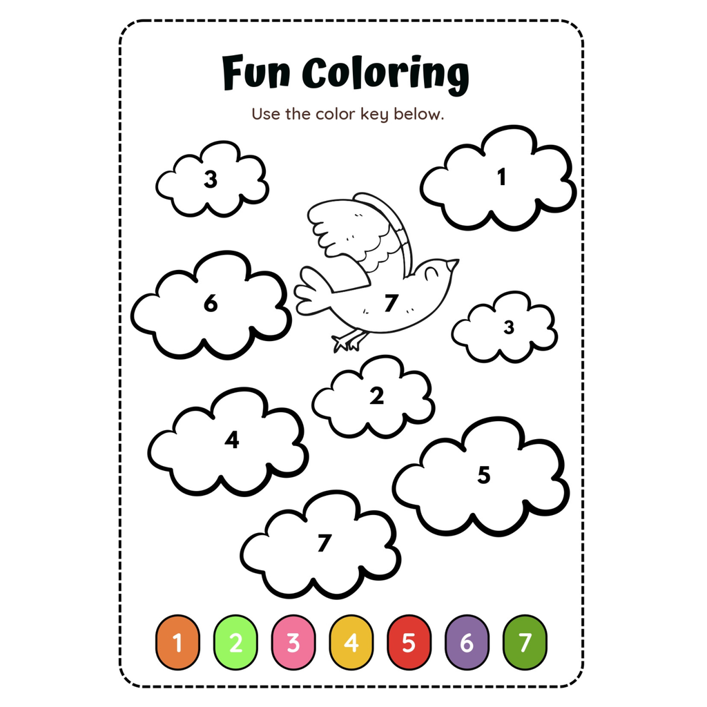 Fun Coloring by Number Worksheets