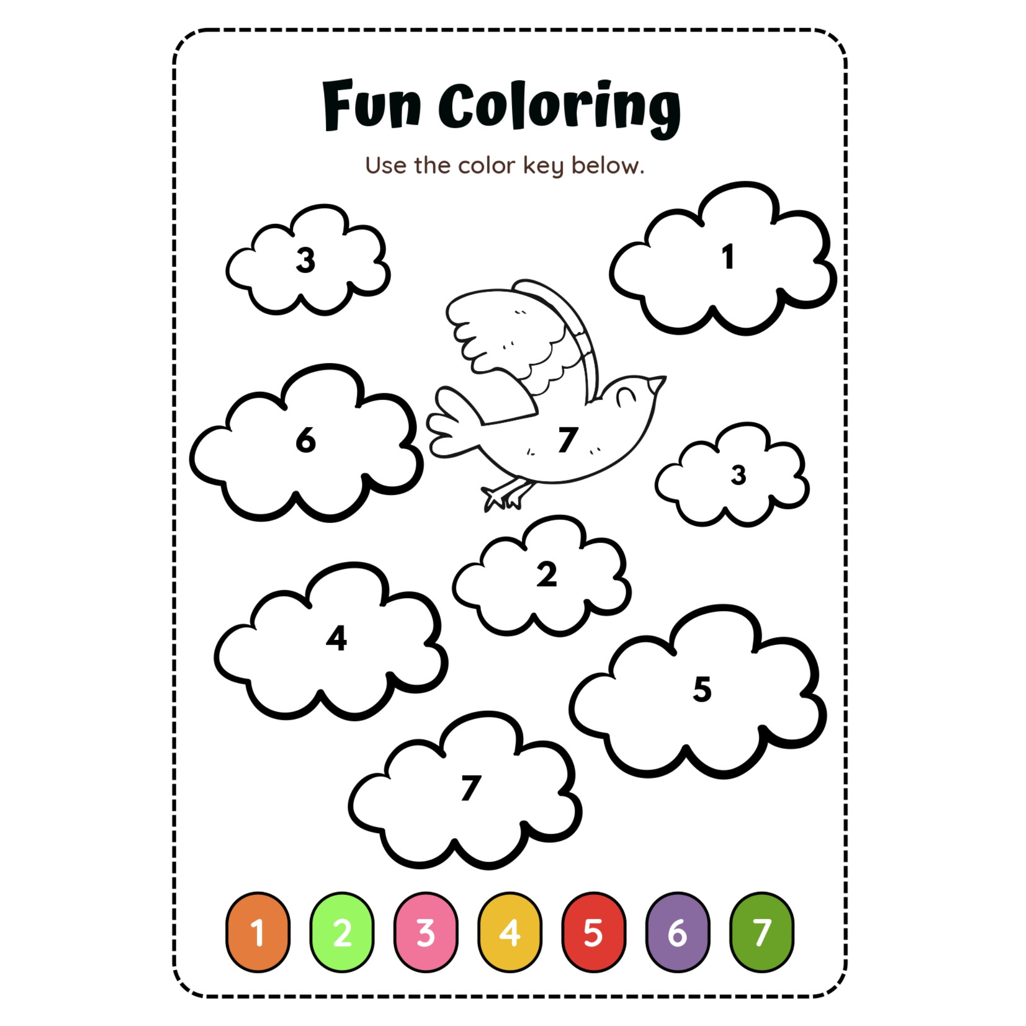 Fun Coloring by Number Worksheets
