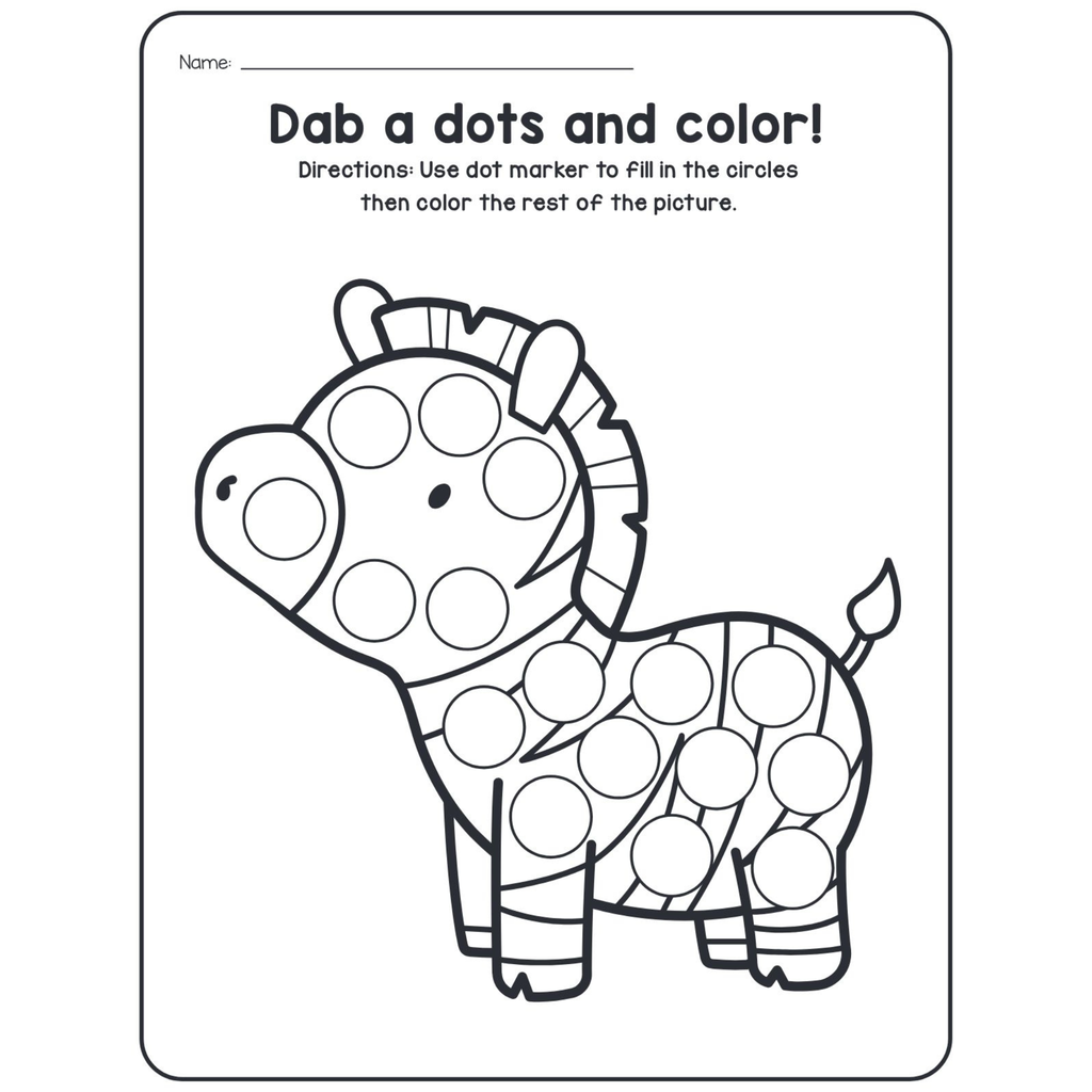 A-Z Animals Dot Marker Worksheets