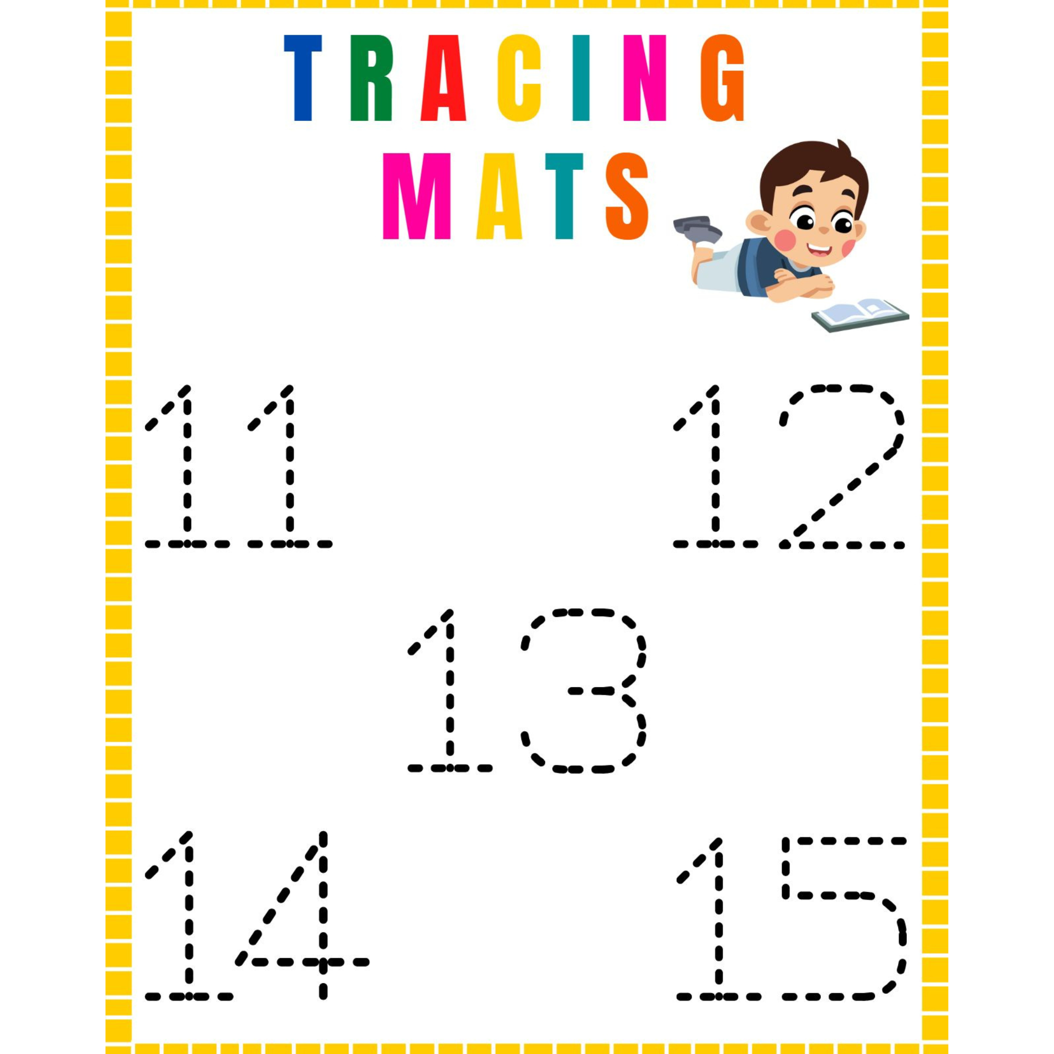 Number Tracing Mats