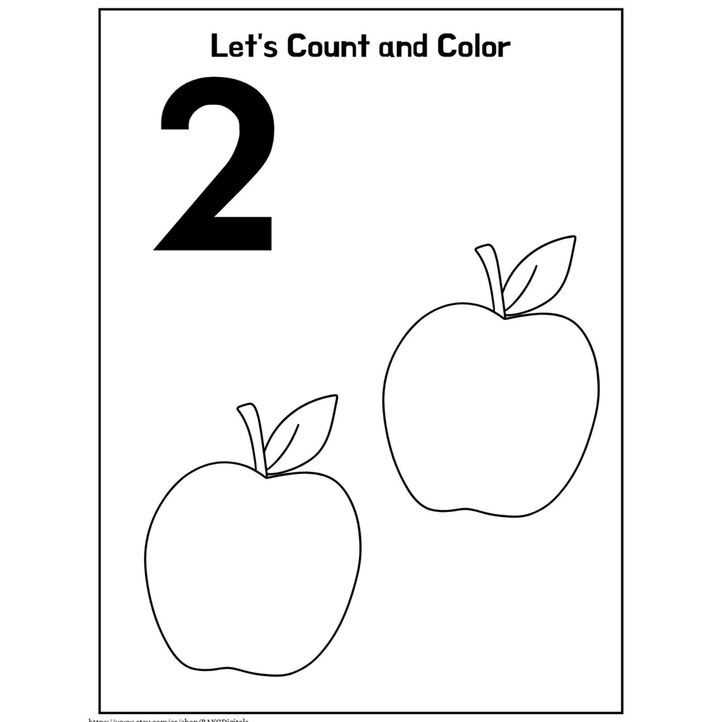 Let’s Count and Color Number Worksheets