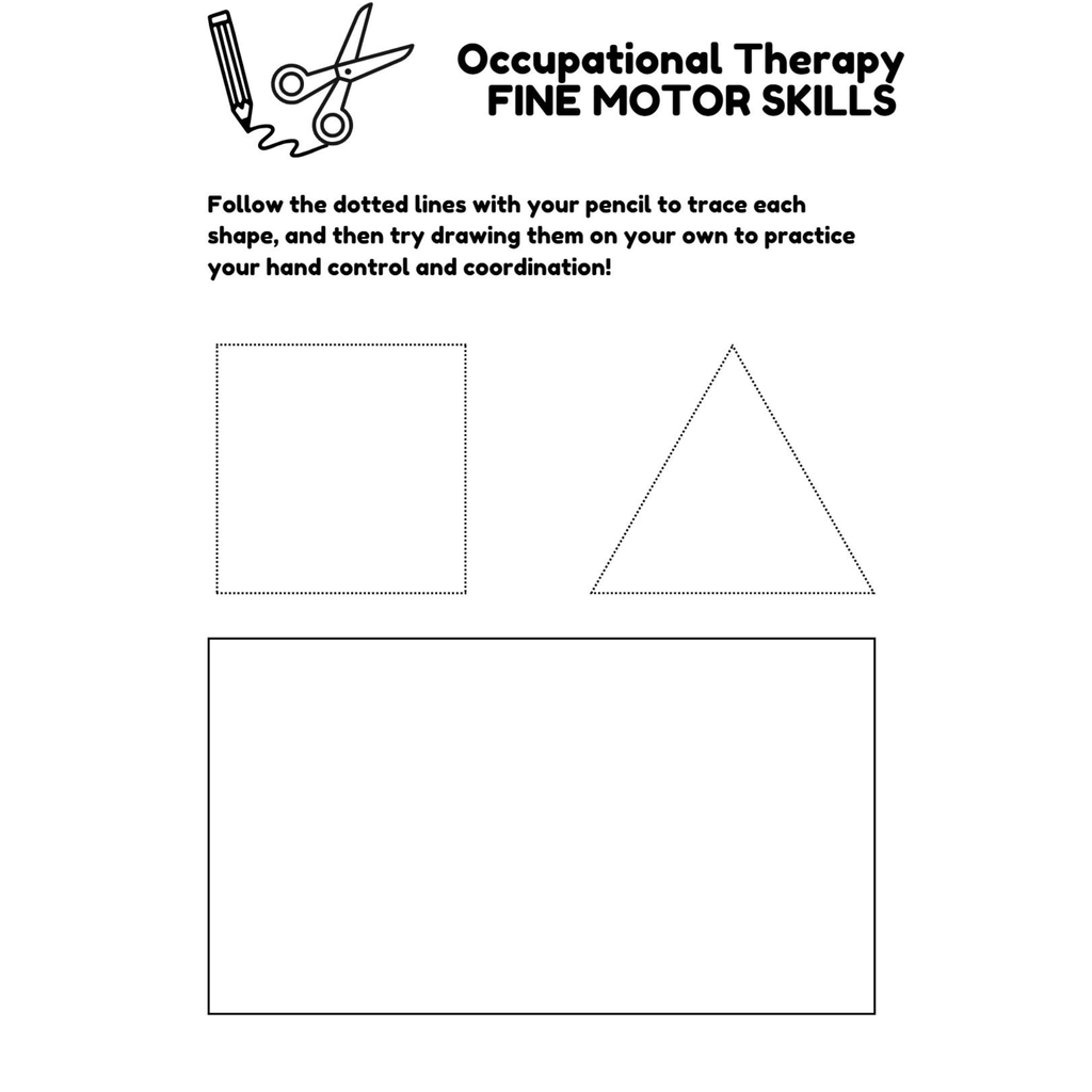 Occupational Therapy Fine Motor Skills Worksheets