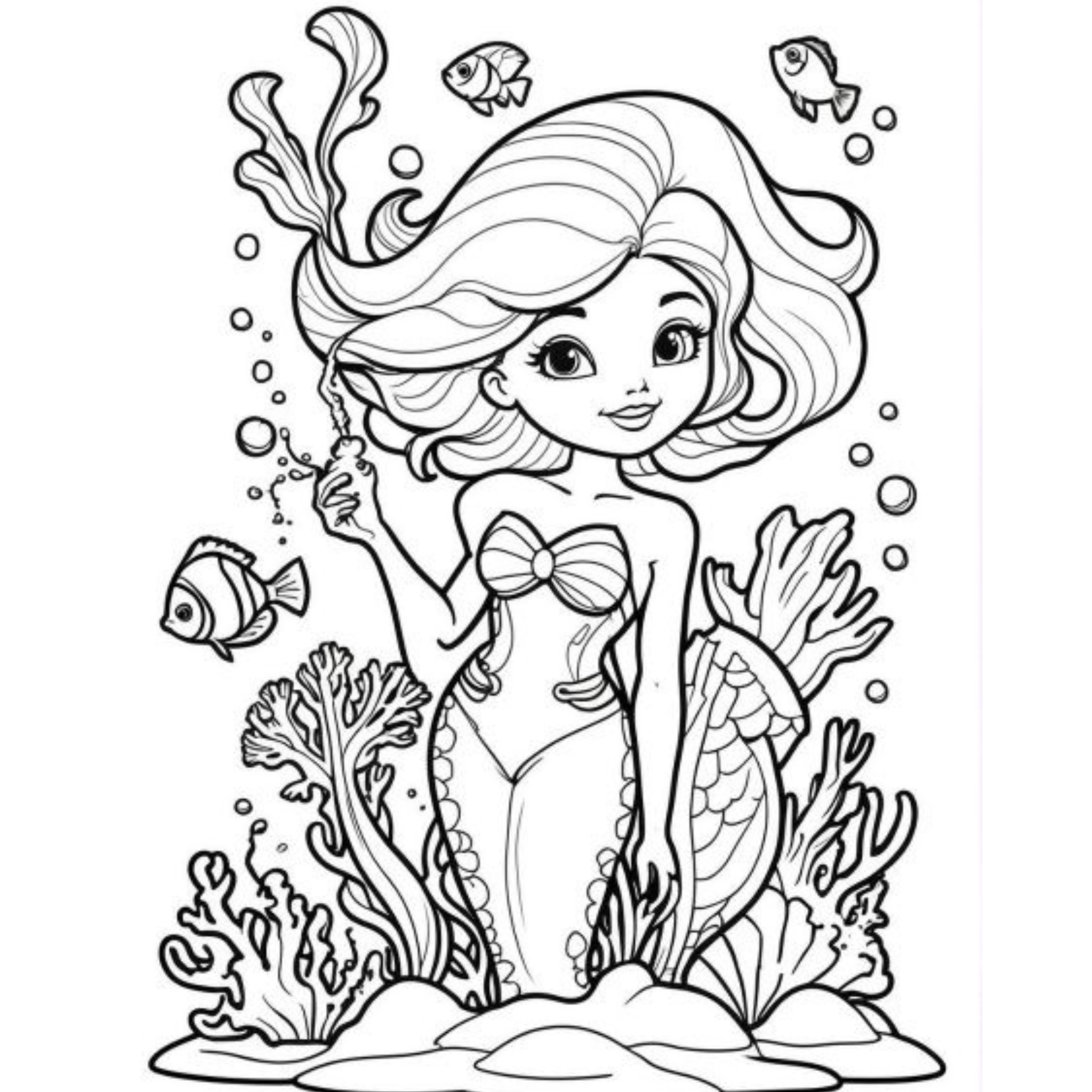 Ocean Animals Coloring Book for Kids