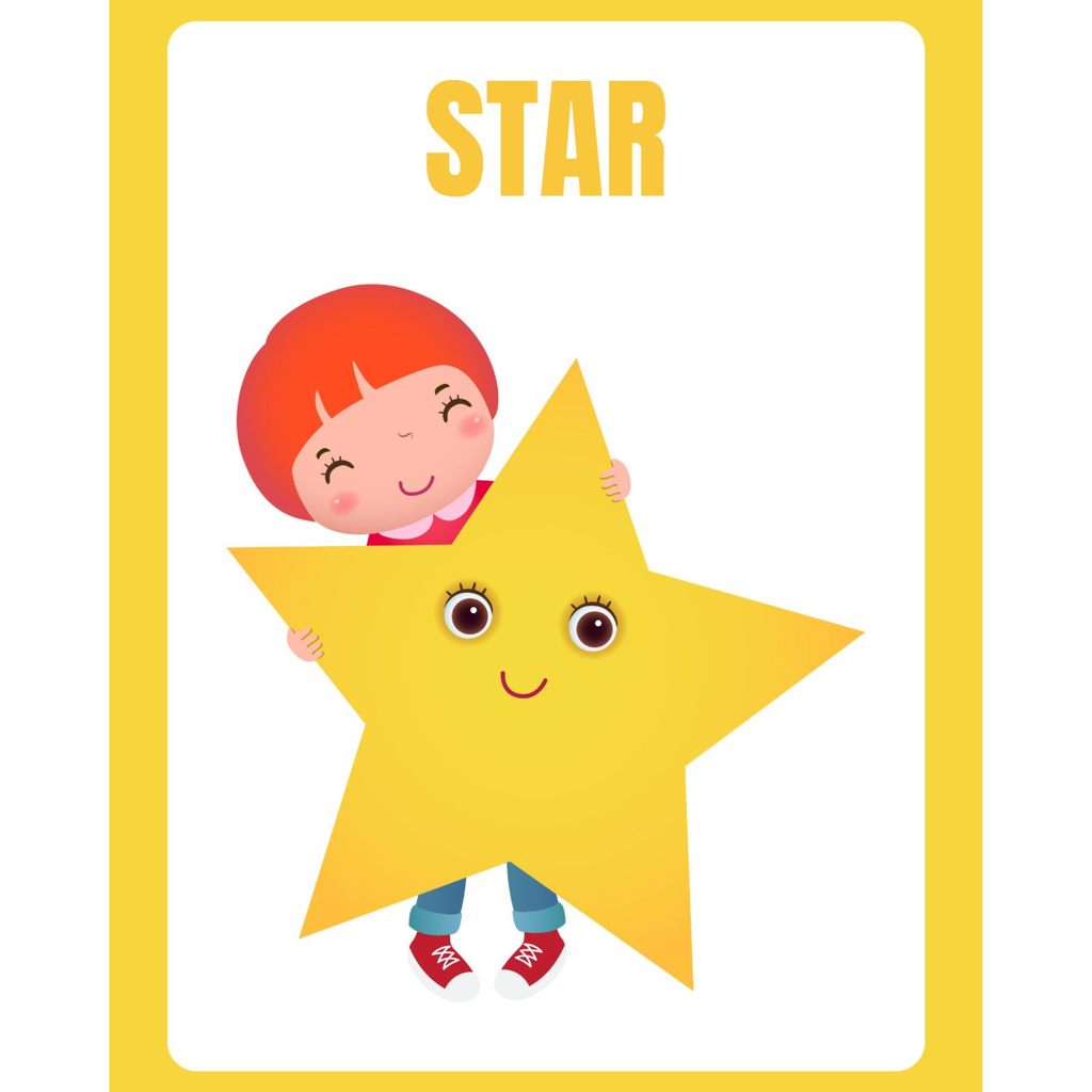 Illustrated Shapes Flashcards