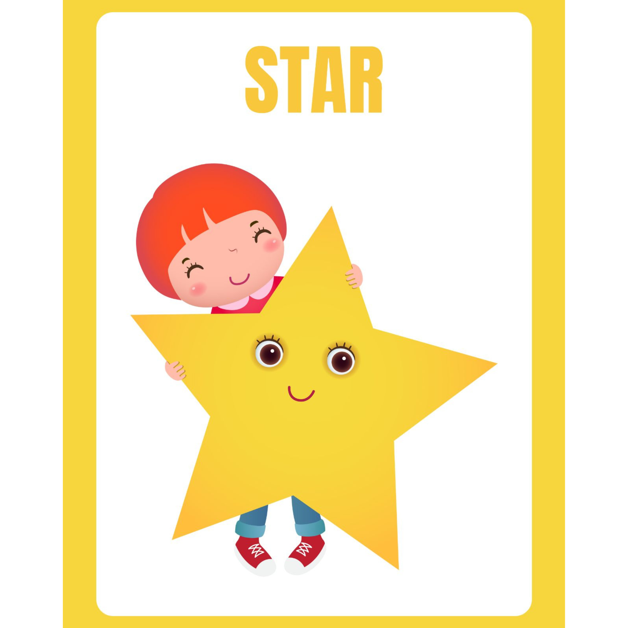 Illustrated Shapes Flashcards