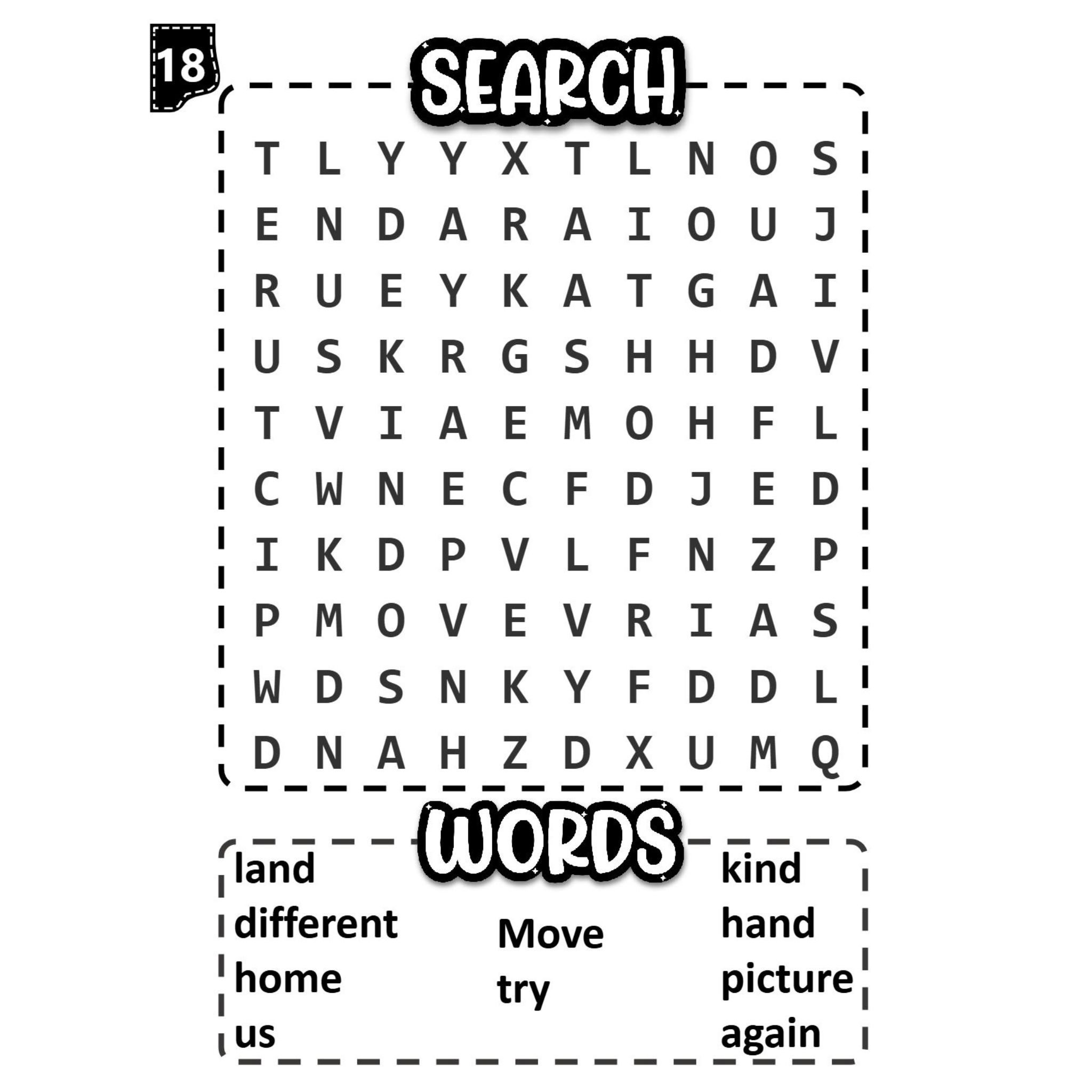 Sight Word Word Search Activity Book
