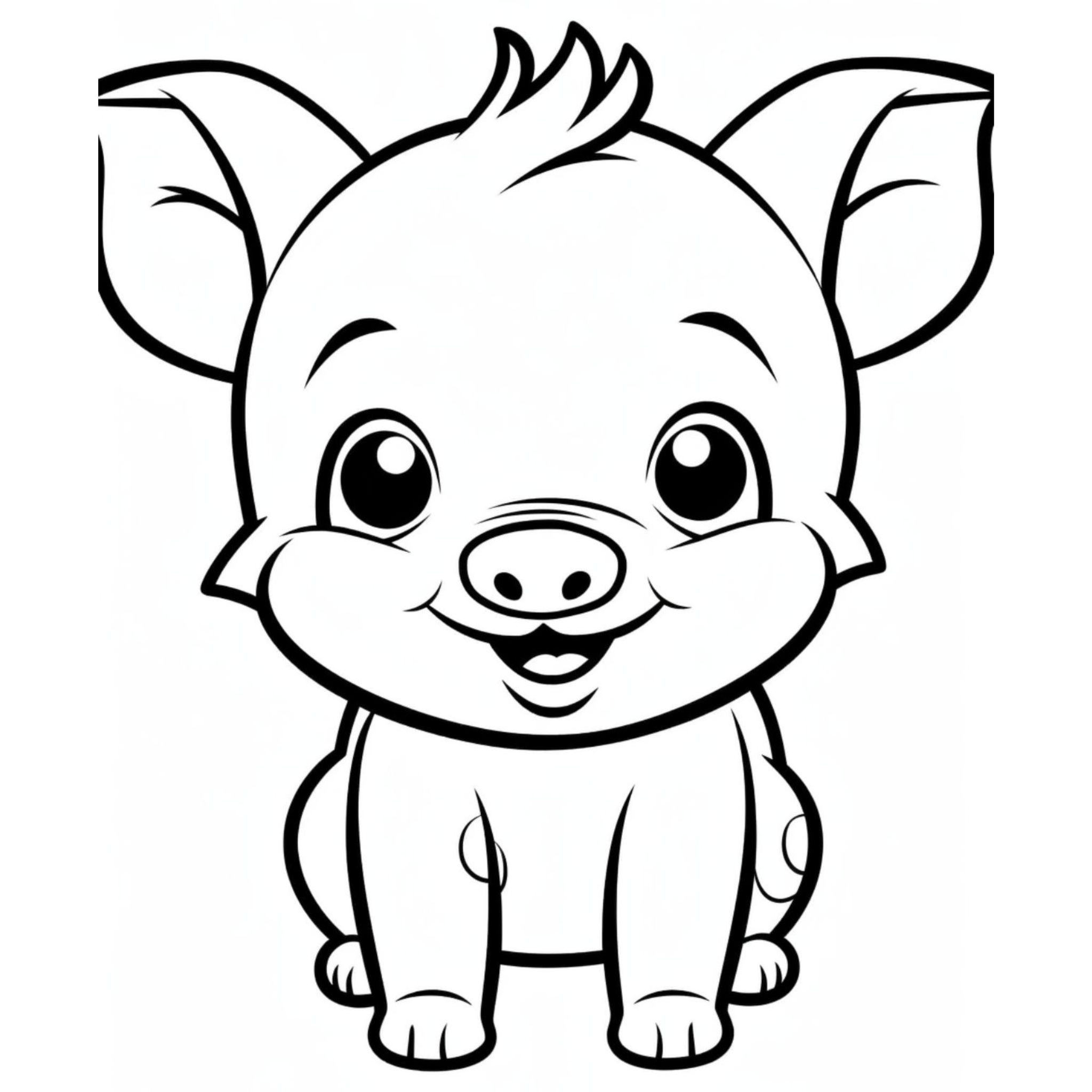 Cute Baby Animals Coloring Book