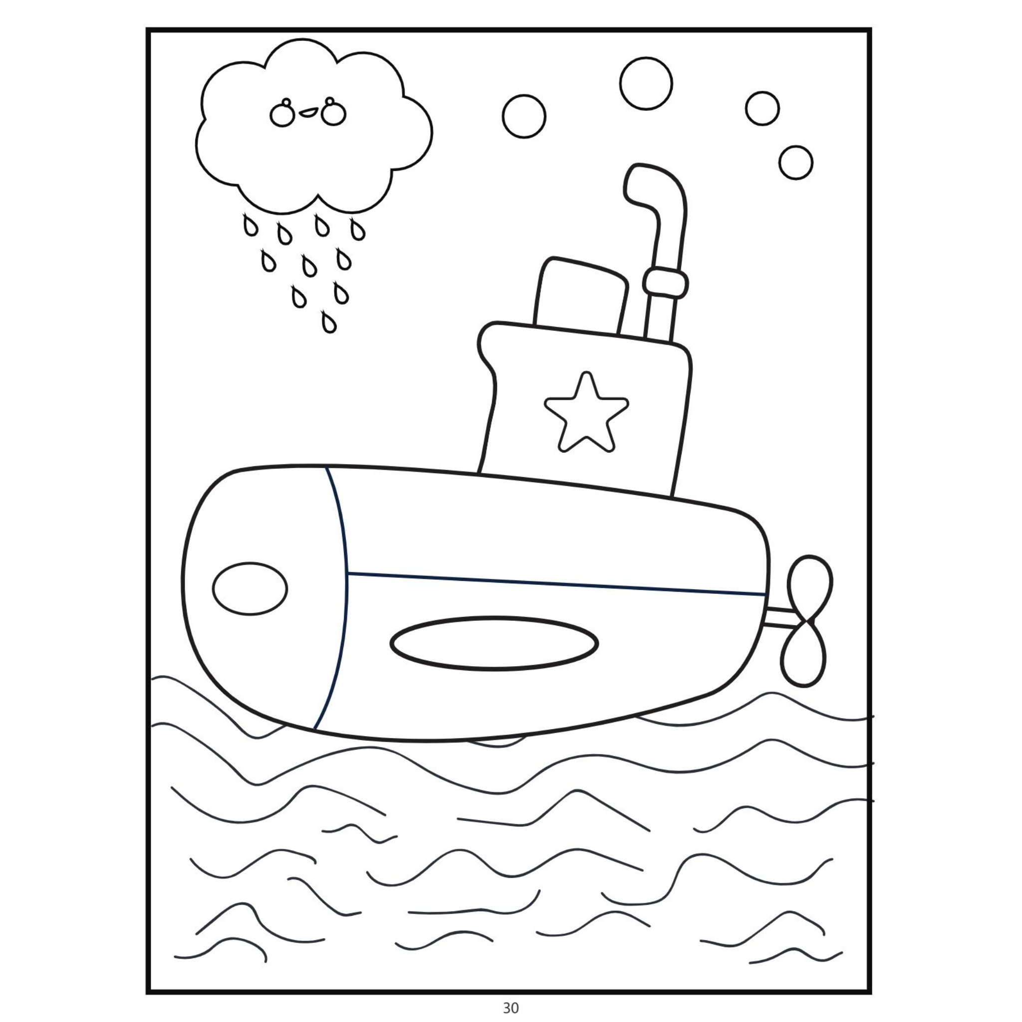 Vehicle Coloring Book for Kids