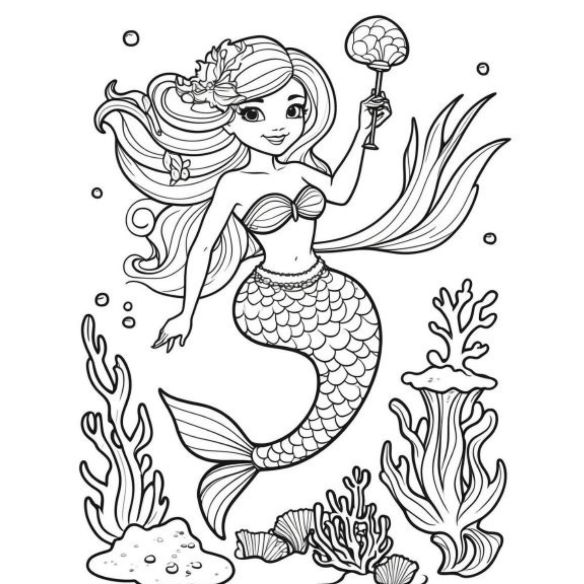 Ocean Animals Coloring Book for Kids