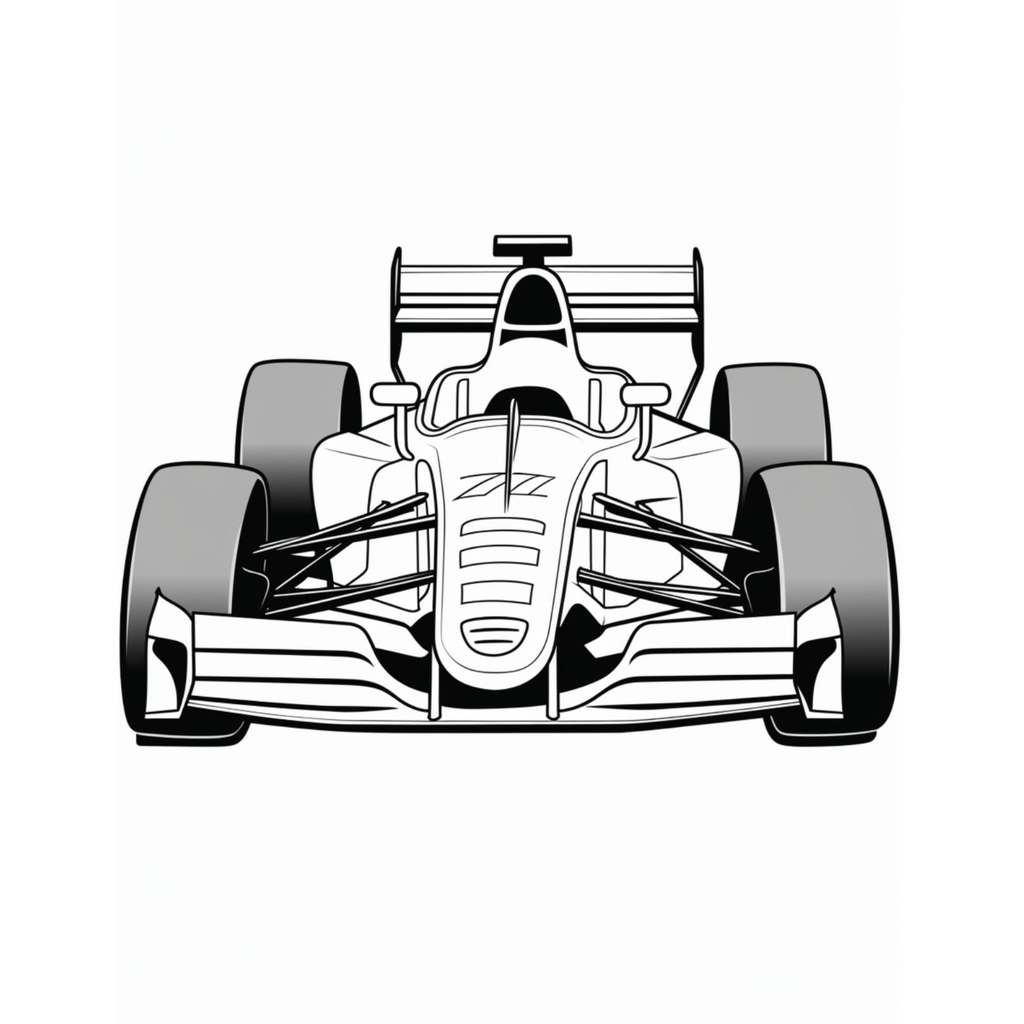 Race Car Coloring Book for Kids
