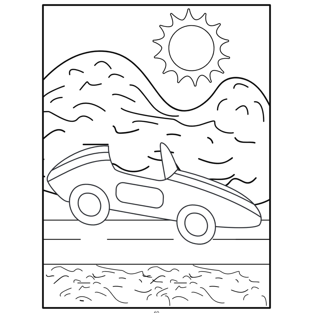 Vehicle Coloring Book for Kids