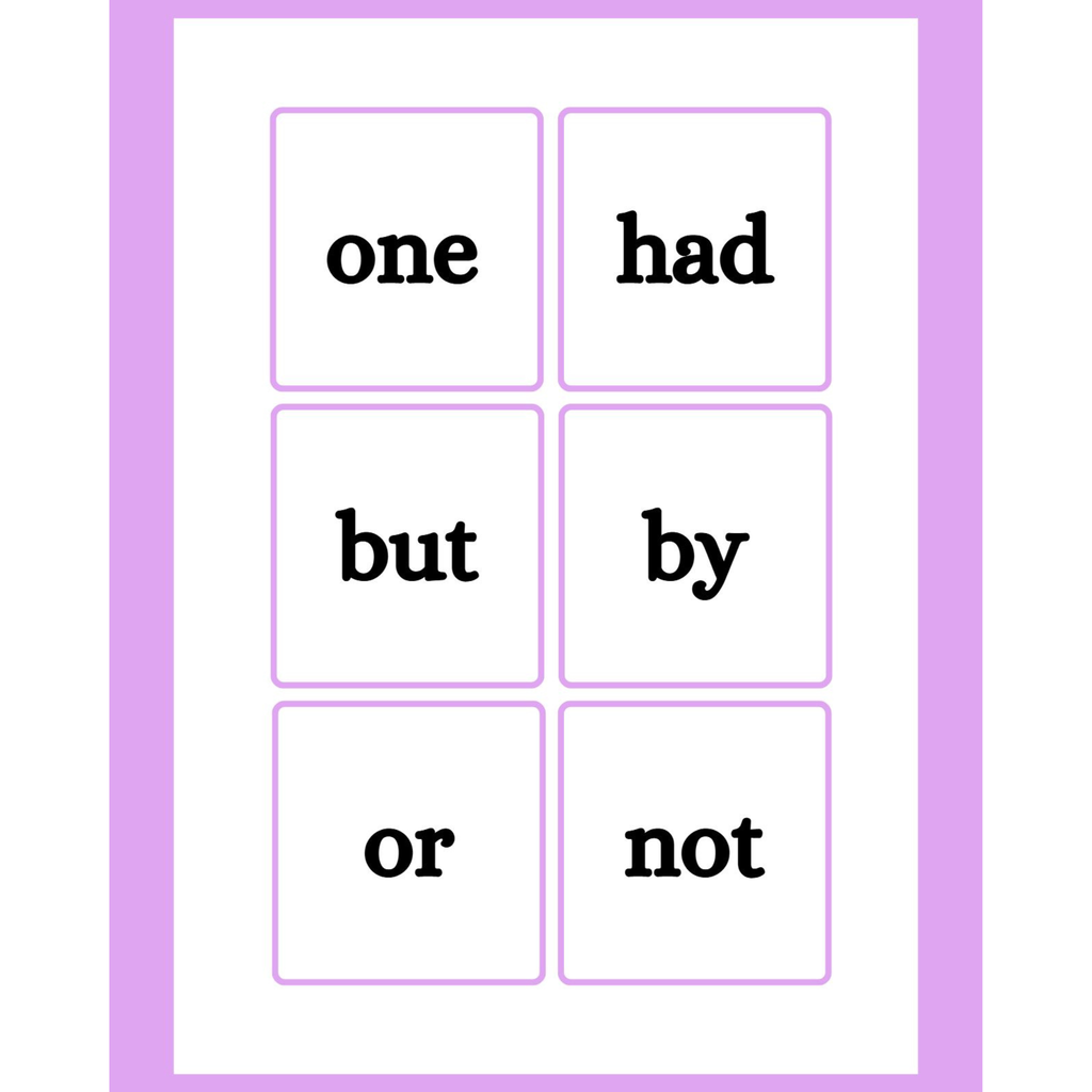 Sight Word Flashcards
