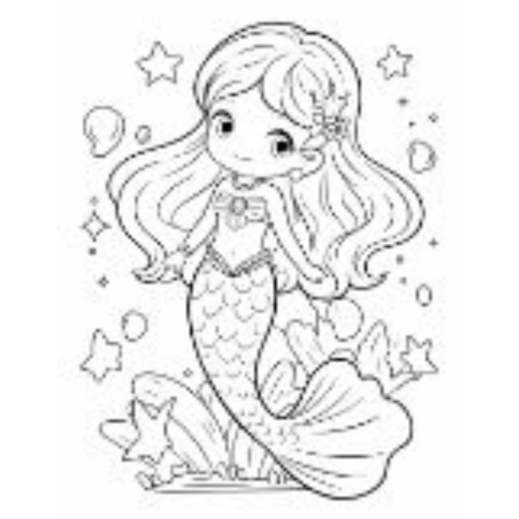 Mermaid Coloring Pages