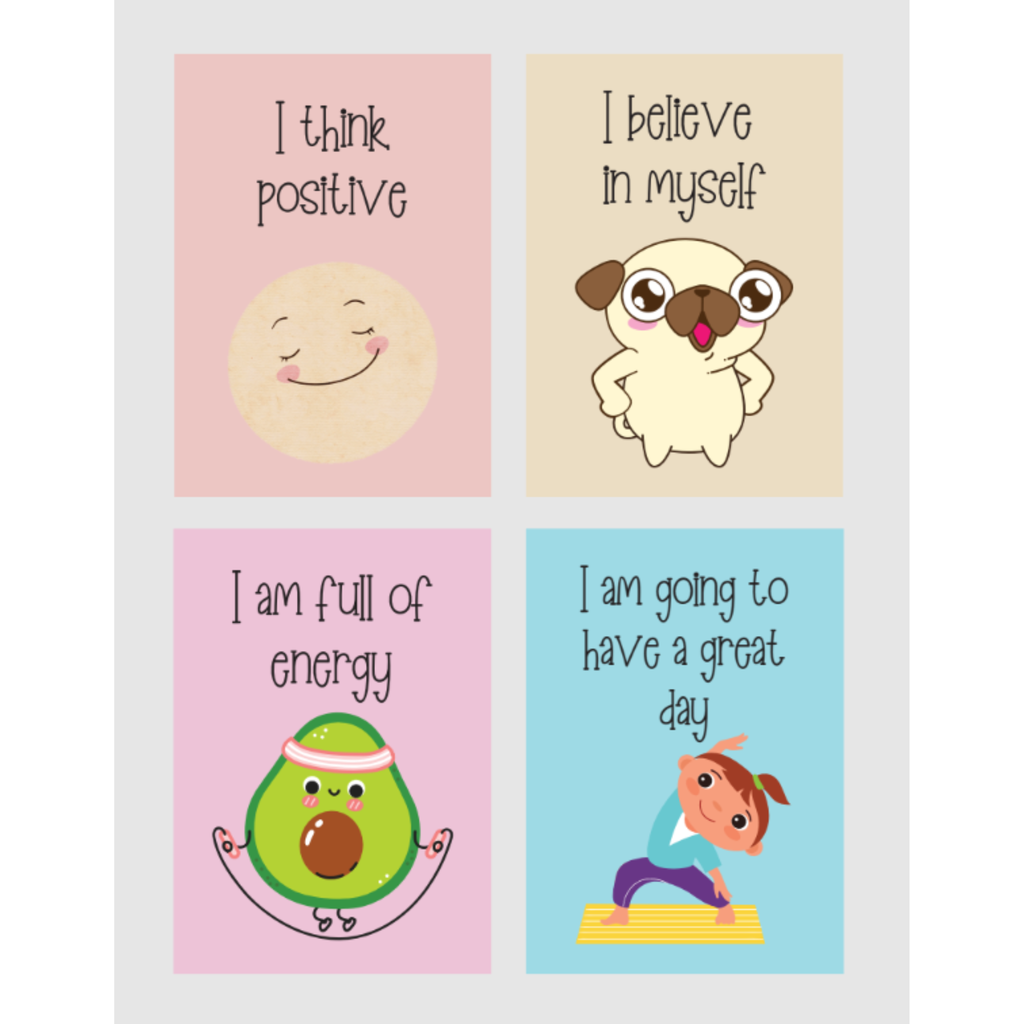 Kids Positive Affirmation Cards
