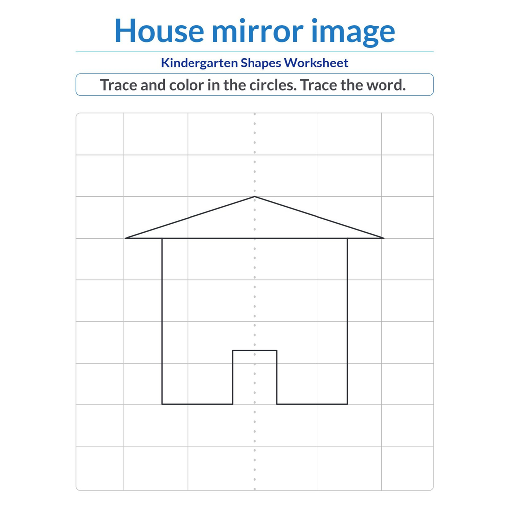 Kindergarten Color Words Shapes and Color by Number Worksheets