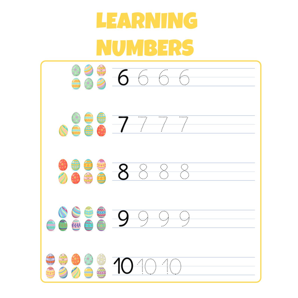 Learning Numbers Counting Activity Workbook