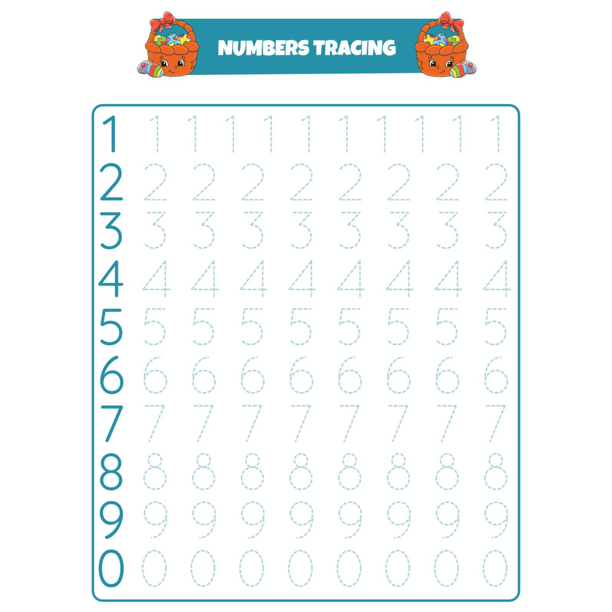 Learning Numbers Counting Activity Workbook