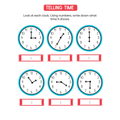 Learning to Tell Time Worksheets