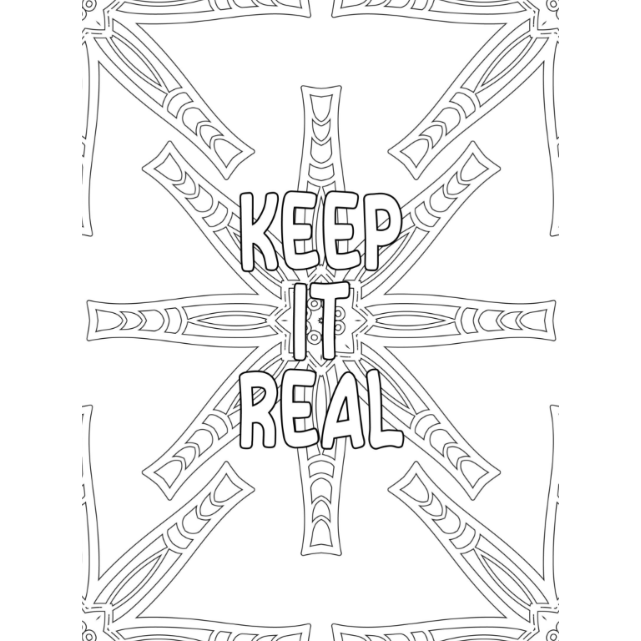 Mindfulness Mandala Quote Coloring Book