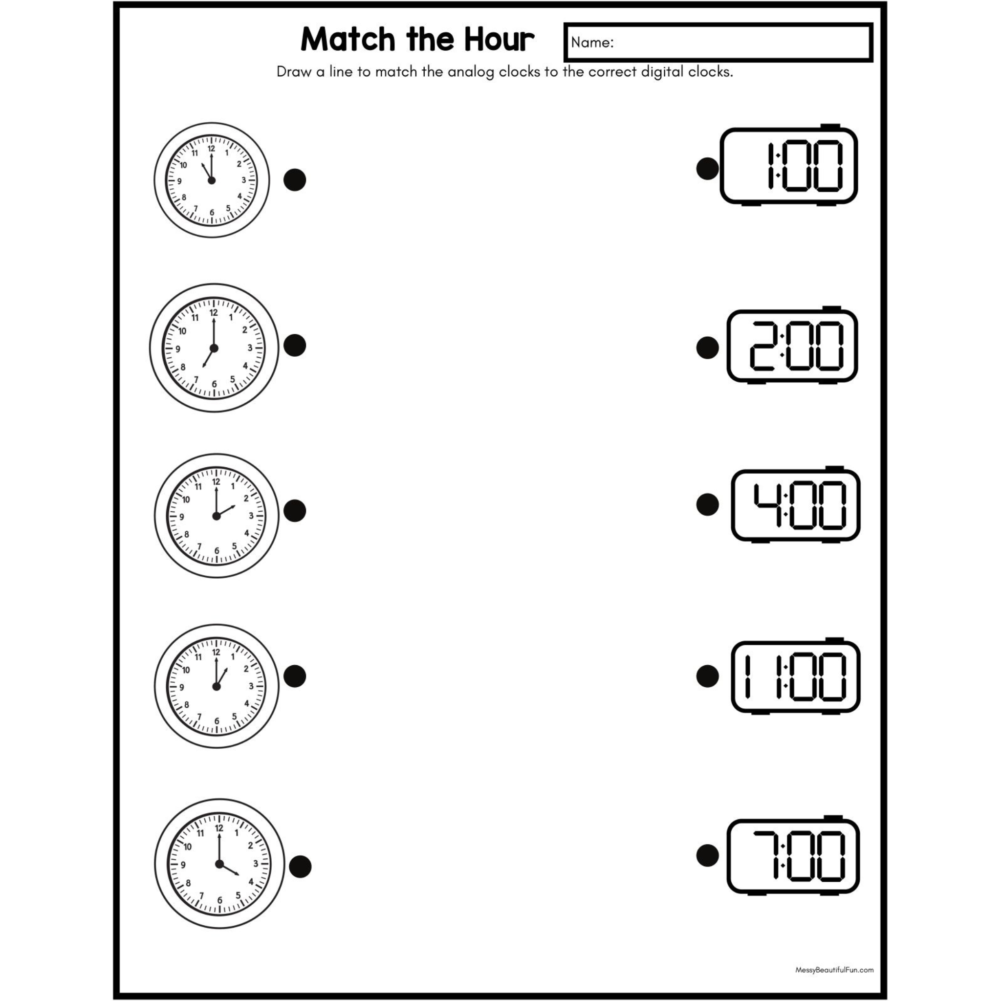 Missing Time Clock Cut and Paste Worksheets