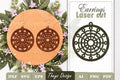 Snowflake Mandala Earrings SVG Bundle