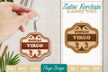 Zodiac Keychain SVG Bundle