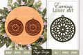 Snowflake Mandala Earrings SVG Bundle