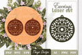Snowflake Mandala Earrings SVG Bundle