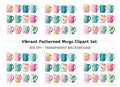 Pattern Mugs Clipart Bundle