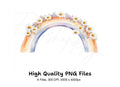 Daisy Rainbow Clipart Bundle