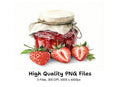 Strawberry Jam Jar Clipart Bundle