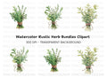 Rustic Herb Bundles Clipart Collection