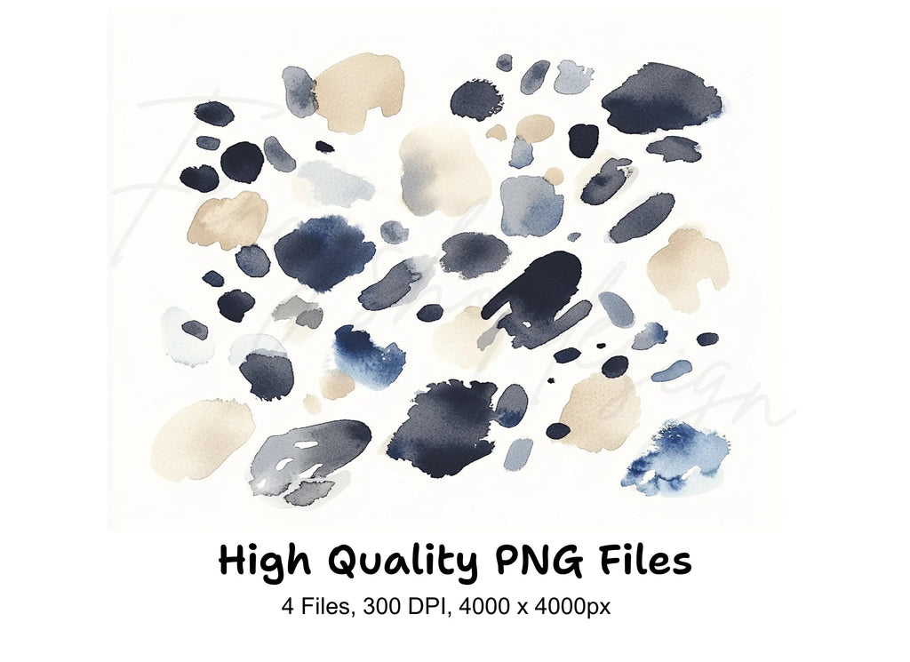 Abstract Splashes Clipart Bundle