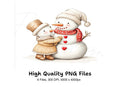 Snowman Couple Winter Holiday Clipart Bundle