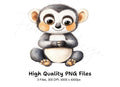Cute Baby Lemurs Clipart Bundle