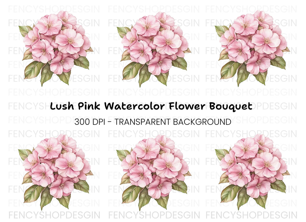 Cherry Blossom Bunch Clipart Bundle