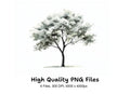 Monochrome Tree Clipart Bundle