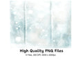 Abstract Winter Textures Clipart Bundle