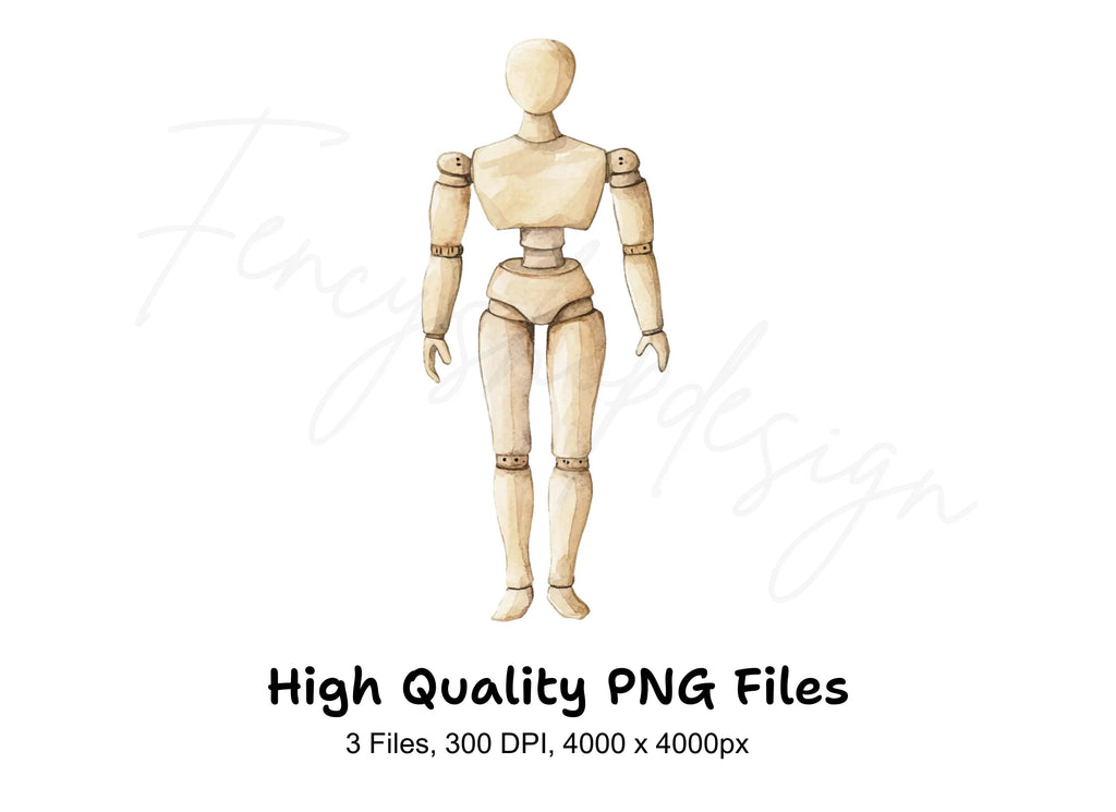 Articulated Mannequin Figure Clipart Bundle