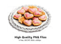 Heart Shaped Cookies Clipart Bundle