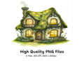 Charming Fantasy Cottages Clipart Bundle