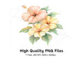 Elegant Hibiscus Flower Clipart Bundle