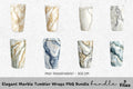 Elegant Marble Tumbler Clipart Bundle