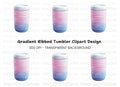 Gradient Insulated Tumbler Clipart Bundle