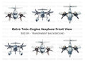 Top View Seaplane Clipart Bundle