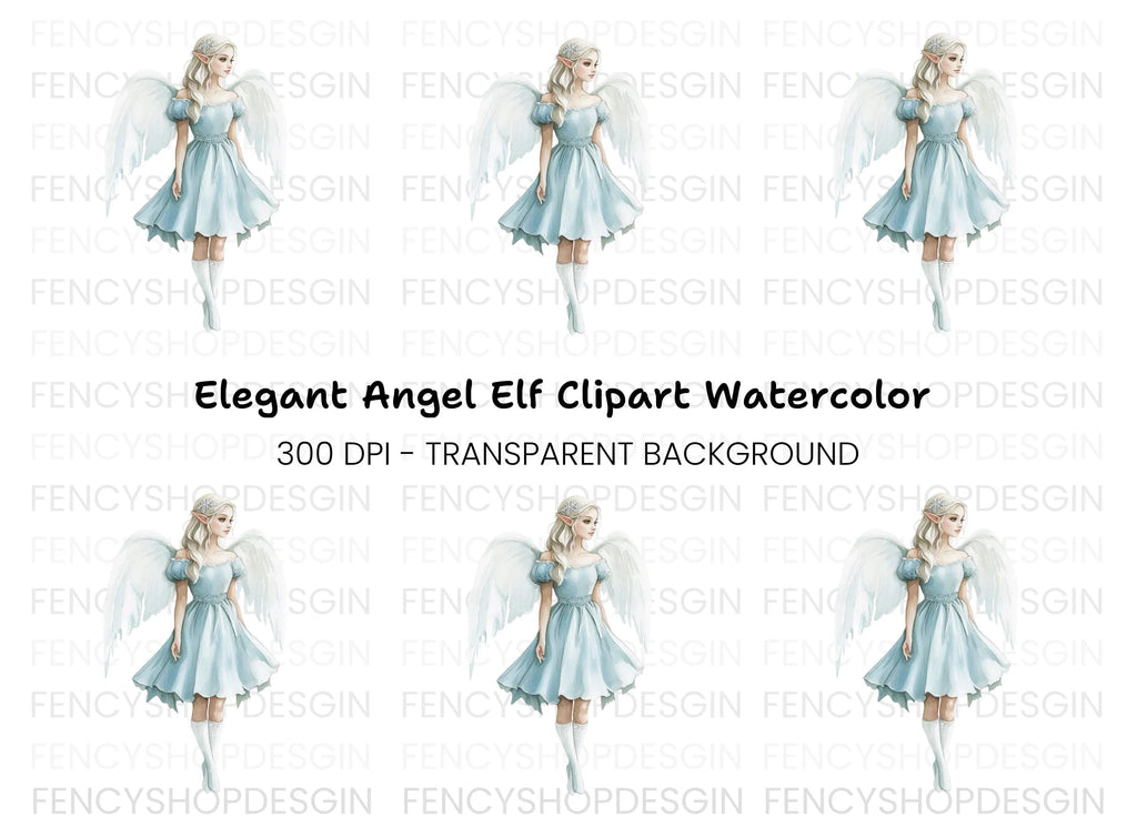 Elegant Angelic Fairy Clipart Bundle