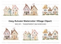 Floral Houses Clipart Bundle