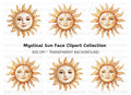 Smiling Sun Clipart Bundle