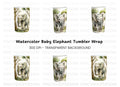 Cute Baby Elephant Clipart Bundle