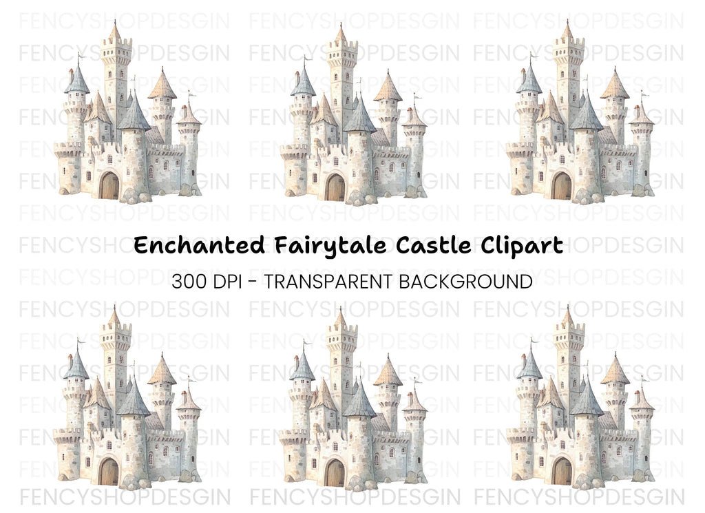 Fantasy Castle Clipart Bundle